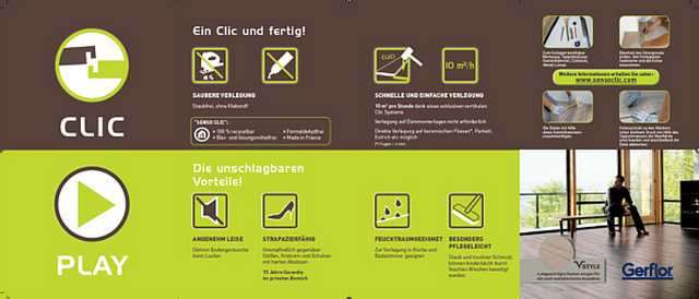 günstig Gerflor Senso Clic - Vinyl Laminat Designbelag Backgammon